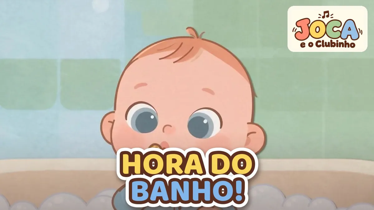 Joca sentado na banheira cercado de espuma e bolhinhas de sabão, no clipe Bolhinha de Sabão